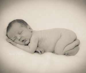 Sleeping Newborn Baby Boy Studio cute