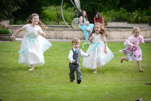 Children at a wedding having fun at Pinewood Hotel, Slough
